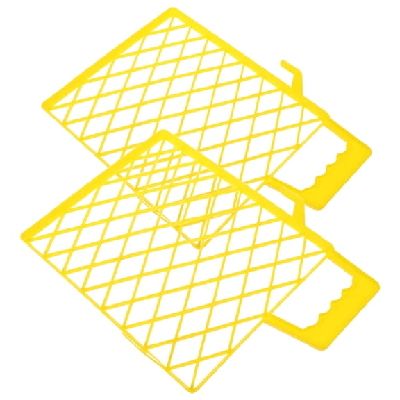 TEHAUX 2Pcs Plastic Paint Tray Grid Liner with Organized Divider for Home