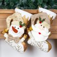 thumbnail image 1 of TEHAUX Christmas Stockings Set of 2 Festive Holiday Decor with Lovely Design Ideal Xmas Gift for Home Celebration, 1 of 7