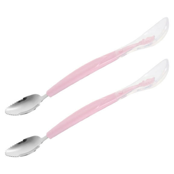TEHAUX 2-Pack Infant Feeding Spoons Baby Utensils Soft Safe PP Material for Newborns Toddlers Easy Grip