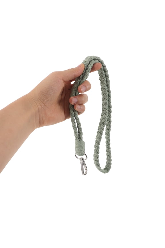 2Pcs Macrame Cotton Rope Lanyard Keychain Handmade Bohemian Neck Strap for Phone Or Keys