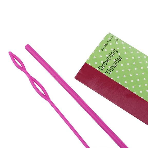 TEHAUX 2-Pack Plastic Sewing Threaders with Elastic Design for Easy Threading and Crafting Projects