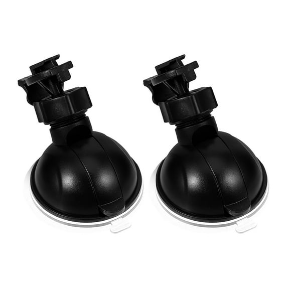 TEHAUX 2Pcs Dash Cam Windshield Mount with Easy Install Screw and Stable Support in Black