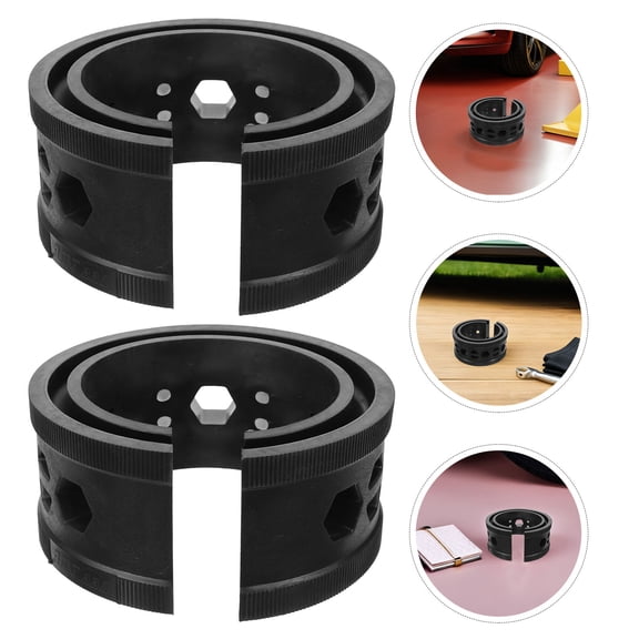 TEHAUX Car Shock Absorber Rubber Buffer, Black, Enhanced Shock Absorption, Noise Reduction, 2Pcs