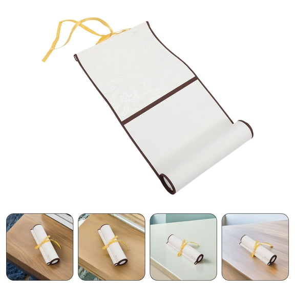 TEHAUX 2-Pack Vintage Blank Scrolls with White Rice Paper for Painting, Writing, and Home Decor Art Supplies