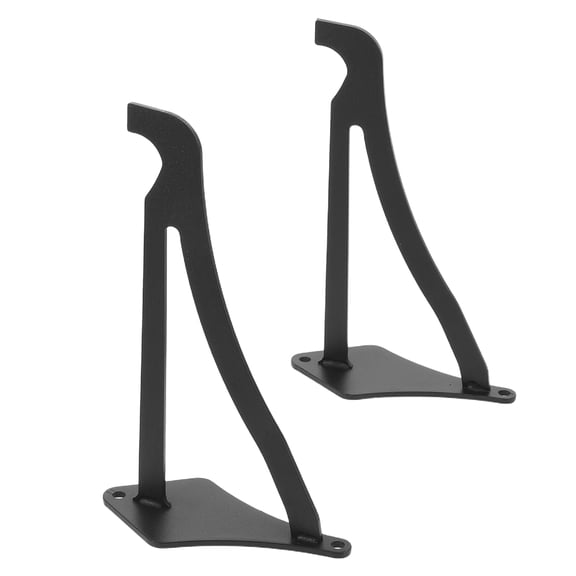 TEHAUX 2Pcs Wall Mounted Metal Hummingbird Feeder Hook Black Indoor Outdoor Hanging Plant Bracket