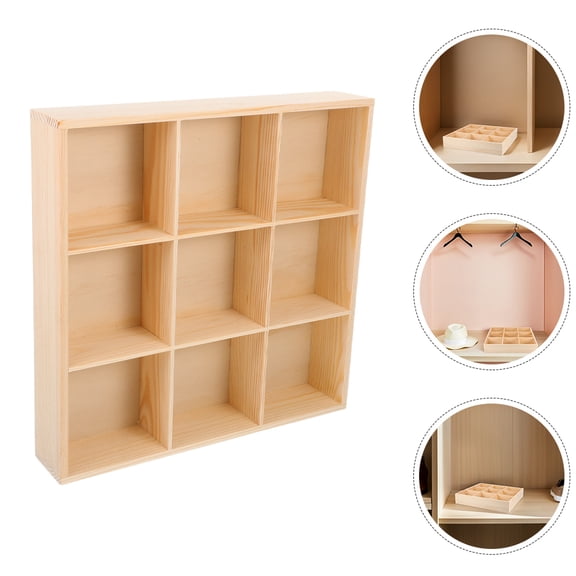 TEHAUX 2Pcs Light Yellow Socks Storage Organizer with Multi Compartment Drawer Box for Clothes and Accessories