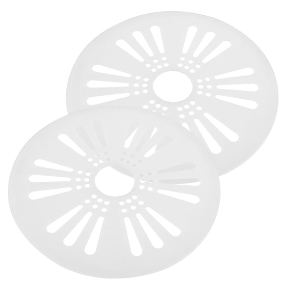 TEHAUX 2Pcs White Washing Machine Spinner Cap Replacement Durable Washer Dryer Accessory