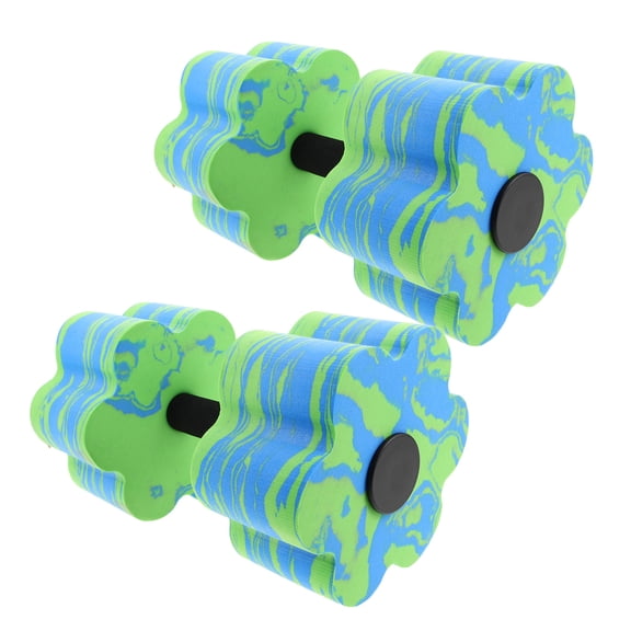 TEHAUX 2Pcs Water Floating Dumbbell EVA Training Weight for Swimming Aerobics