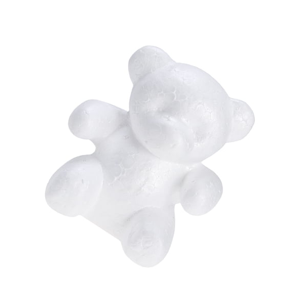 TEHAUX White Bear Craft Model for DIY Decoration and Party Use 2Pcs
