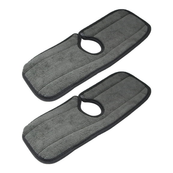 TEHAUX Kitchen Wash Basin Mat Grey Fiber Absorbent Pad for Faucet Surrounding Home Use 2Pcs