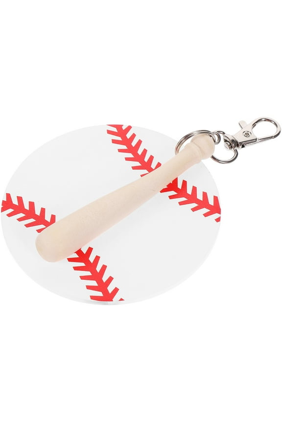 2pcs Baseball Keychains Lovely Baseball Shape Pendants Bag Keyring Baseball Accessories