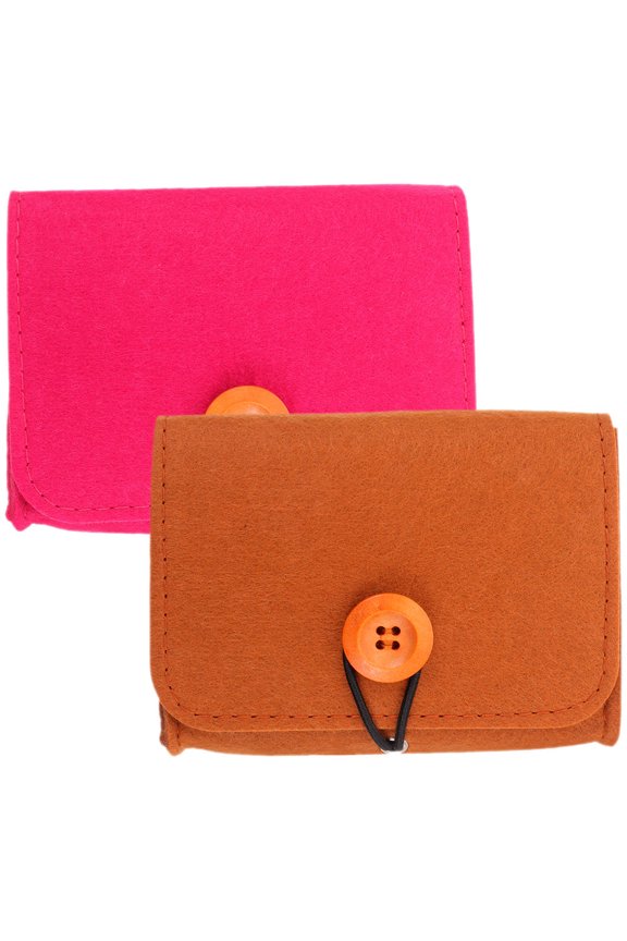 2pcs Essential Oil Case Essential Oil Bag Travel Brown for Protecting Bottles