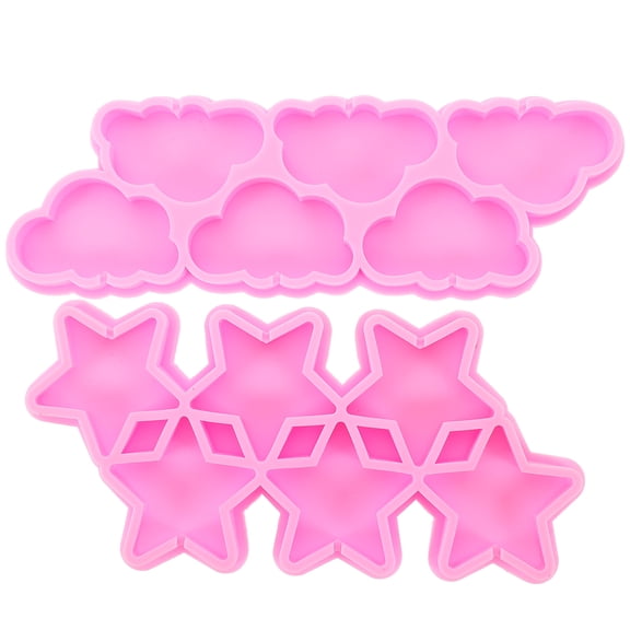 TEHAUX Silicone Cake Molds 2-Pack Flexible Non-Stick Baking Molds for Clay Crafting and Baking