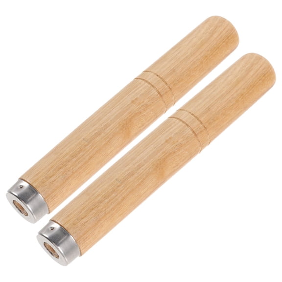 TEHAUX 2-Pack Detachable Wooden Kitchen Handles Replacement Pot Grips for Cookware Accessories