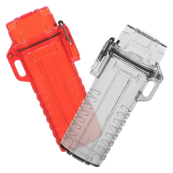 TEHAUX Waterproof Lighter Case Assorted Color for Material 2Pcs