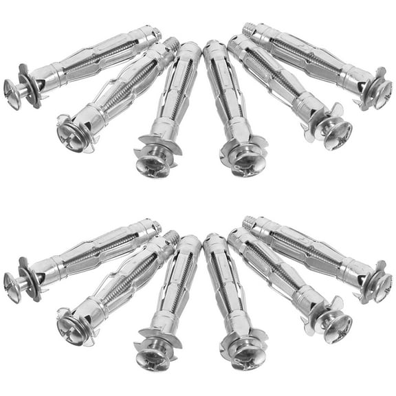 TEHAUX 30 Pcs Threaded Screw Nuts Installation Wall Plugs for Plasterboard Drywall Masonry