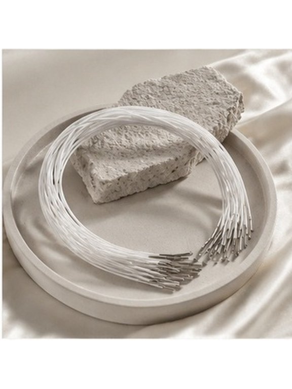 30-Piece Elastic Hat Strings with Metal Clips, Polyester Cord for Caps and Craft Use