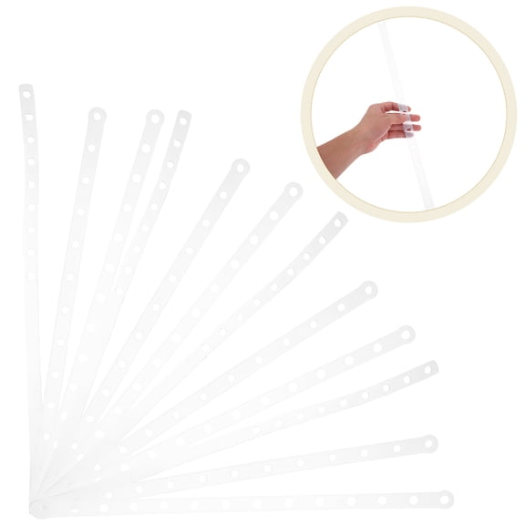 TEHAUX 30Pcs Plastic Hanger Connector Strips for Universal Clothes Hanger Extension and Display