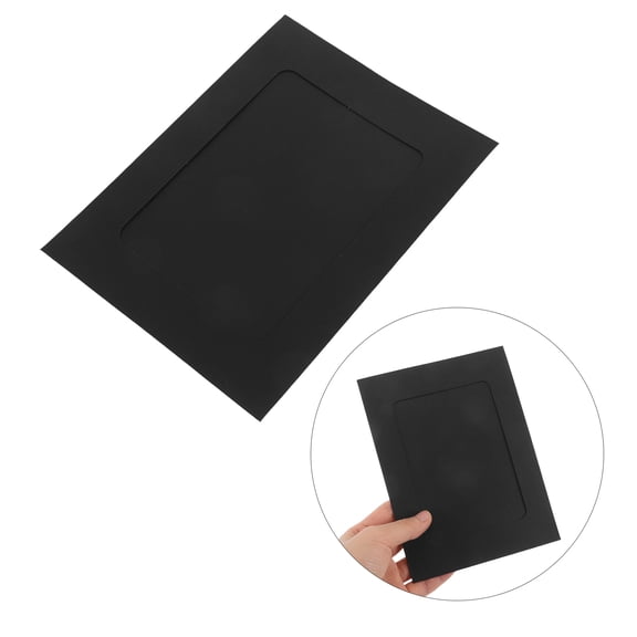TEHAUX Black Cardboard Photo Frame Paper Holder for Home Decor and Party Decoration