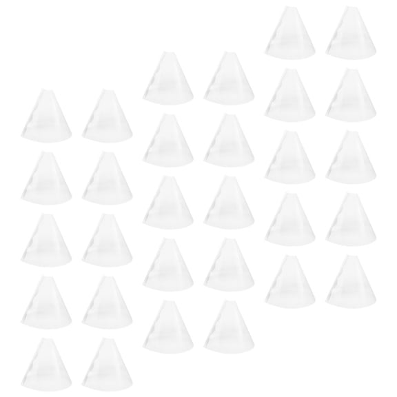 TEHAUX 30Pcs Transparent Plastic Bell-Shaped Plant Covers for Garden Plants Frost Protection 8.3x8.3x6.9in