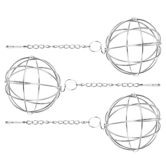 TEHAUX 3-Pack Stainless Steel Mesh Hay Feeders for Small Pets - Small Animal Hay Dispenser
