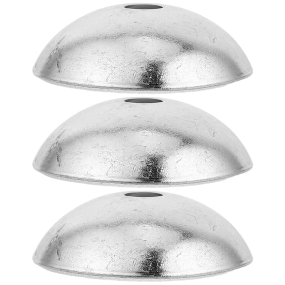 TEHAUX 3Pcs Universal Plated Silver Cable Clamps for Gym Machines Durable Wire Rope Connector Home Gym Replacement