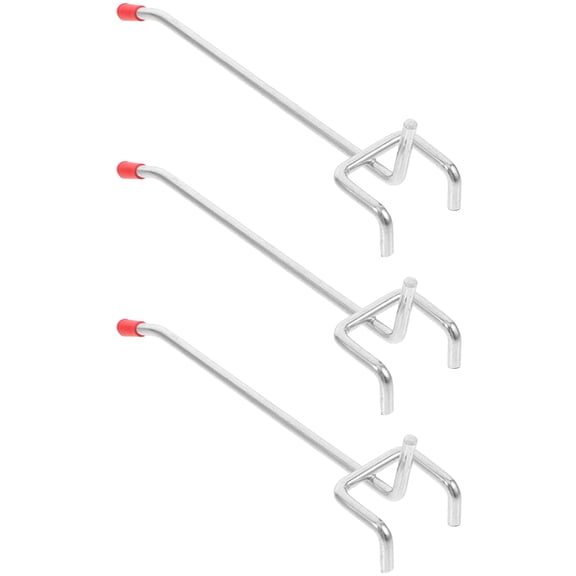 TEHAUX Multi-Purpose Iron Tool Hooks for Garage, Home Workshop Pegboard Organization and Storage Solutions