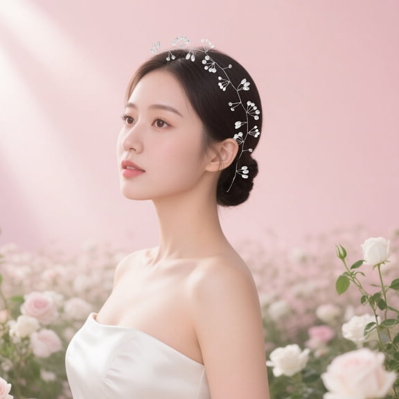 TEHAUX 3Pcs Vintage Style Bridal Hairband Headpiece for Wedding and Evening Events