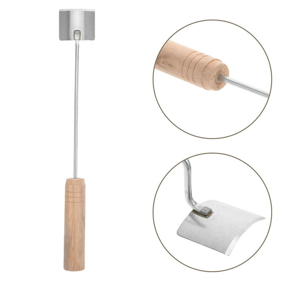 TEHAUX 3pcs Corn Kernel Remover Tool with Stainless Steel Wood Handle for Efficient Peeling in Home Kitchen