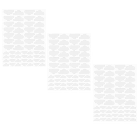 TEHAUX 3pcs Wall Sticker Background Decal Room Decoration Wall Paper Wall Art Sticker