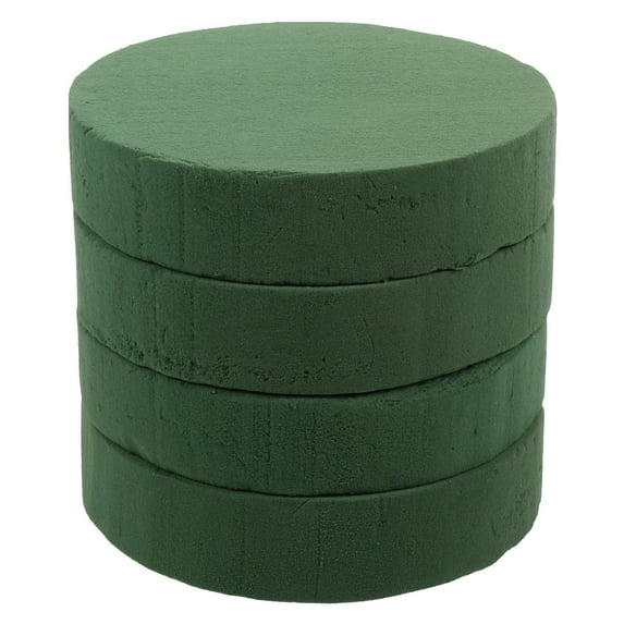 TEHAUX 4 Pcs Floral Foam Round Flower Clay Artificial Flowers 18x18cm Green