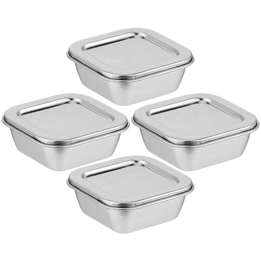 TEHAUX 4 Pcs Food Storage Container Containers with Lids Airtight ...