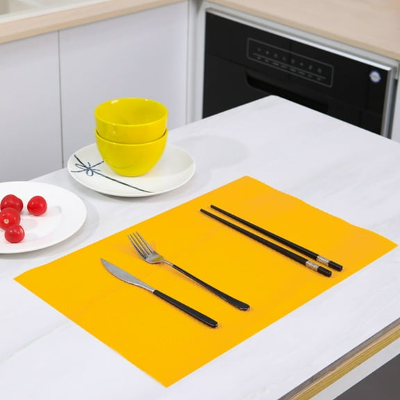 TEHAUX 4 Pcs Insulated Placemat Shelf Liners Fridge Mats for Shelves Absorbent