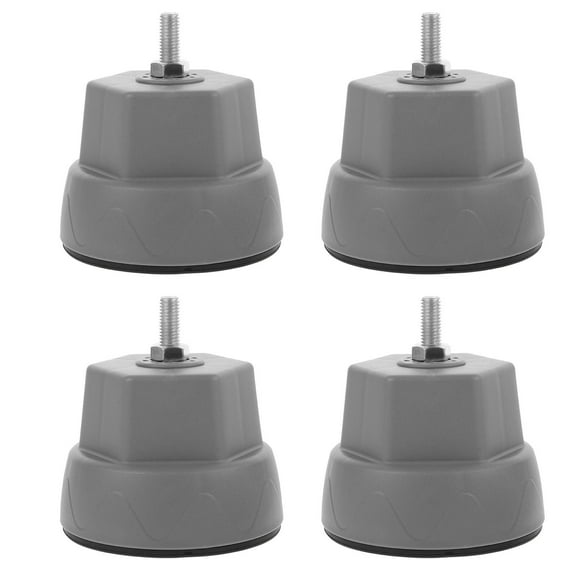 TEHAUX  4 Pcs Washing Machine Base Anti Moving Washer Vibration Grey