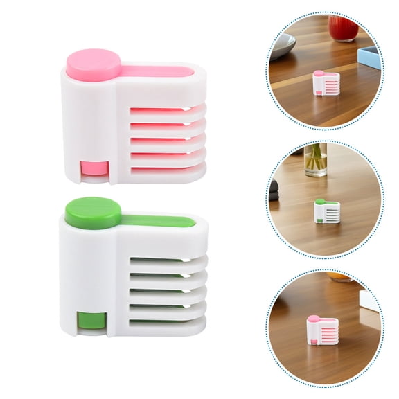 TEHAUX 4Pcs Leveler Slicer Guide PP Plastic Toast Cutting Helper Tool For Baking Studio