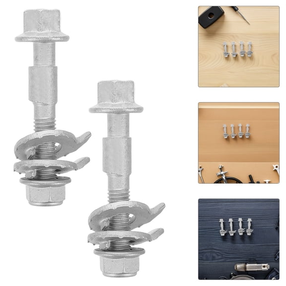 TEHAUX 4Pcs Universal Car Alignment Bolt Kit with Eccentric Cam Bolts for Suspension Adjustment