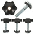 thumbnail image 1 of TEHAUX 4Pcs Lawn Mower Handle Bolt and Knob Set Universal Black Screws and Nuts for Mower Accessories, 1 of 6