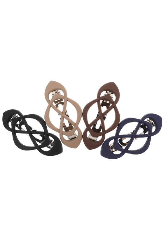 4pcs Bridal Hair Barrettes For Secure Hair Hold In Assorted Color - Perfect Hair Clips For Women