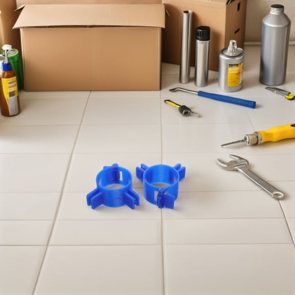 TEHAUX 4Pcs Stable Table Leg Locking Clamps for Folding Tables with Plastic Fixation Features