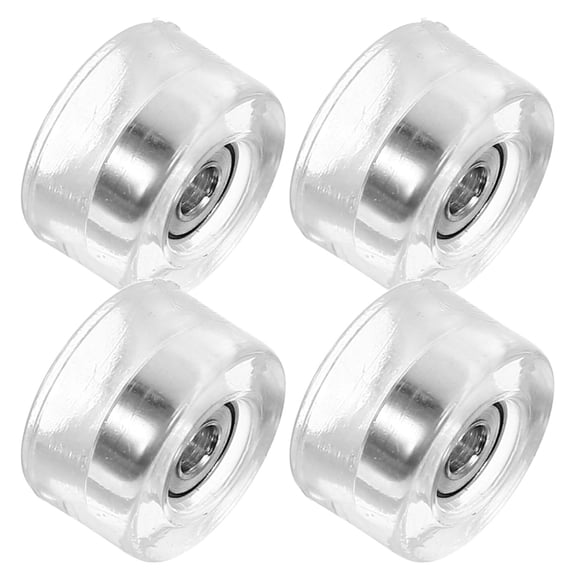 TEHAUX Finger Skateboard Wheels Transparent High-Speed Bearings Lightweight