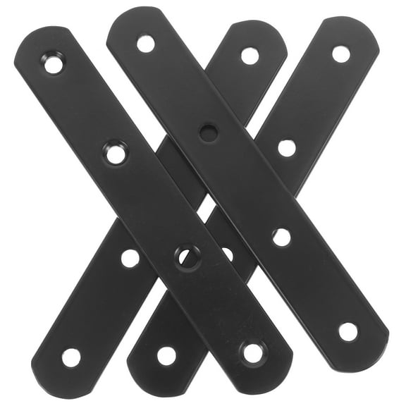 TEHAUX 4pcs Straight Brackets Mending Plate Brackets Heavy Duty Joining Repairing Brackets