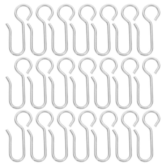 TEHAUX  50 Pcs Hooks Adjustable Pinch S-shaped S-hook Office