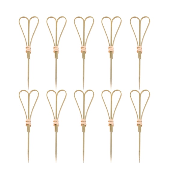 TEHAUX  50 Pcs Olives Skewers Cocktail Sign Utensils Appetizer Picks