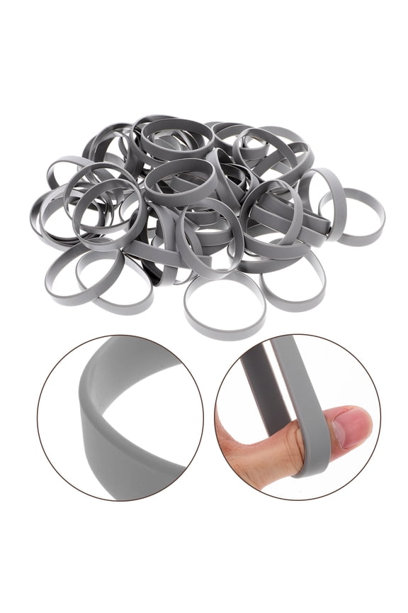 50 Pcs Sport Friendship Bracelets Bulk Silicone Men and Women
