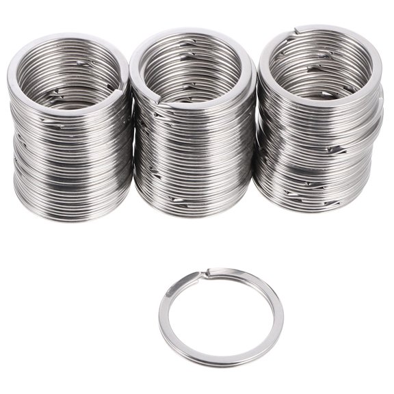 TEHAUX 50Pcs Stainless Steel Key Chains with Bottle Openers, Heavy Duty Key for Everyday Use