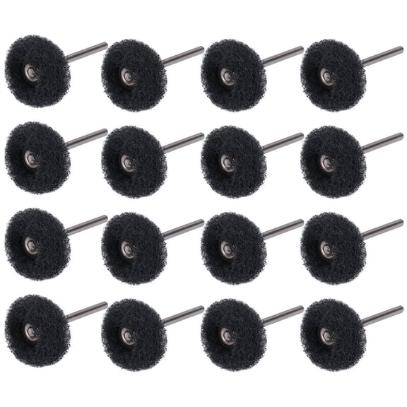 TEHAUX 50Pcs Scouring Pad Polish Head Black Abrasive Tool for Jewelry Metal Mold Polishing