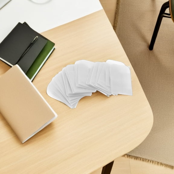TEHAUX Clear Paper Earring Pouches Versatile Use Elegant Appearance 50Pcs