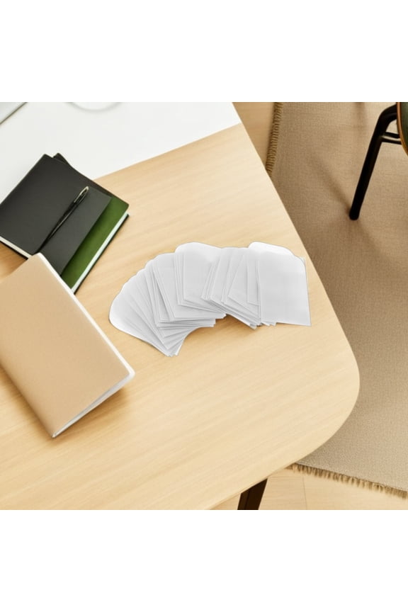 Clear Paper Earring Pouches Versatile Use Elegant Appearance 50Pcs