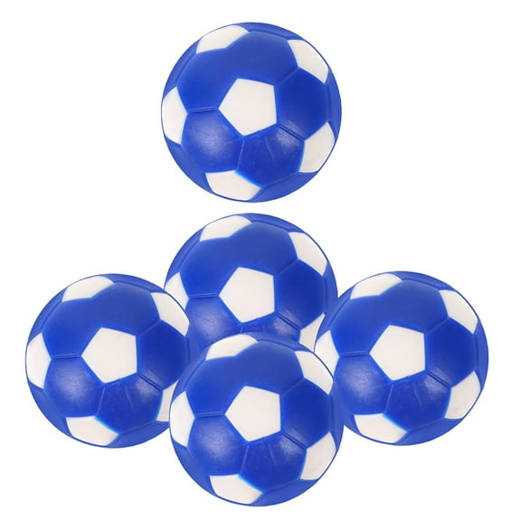 TEHAUX Small Plastic Balls for Games Table Football Balls Blue PVC 5Pack for Fan Gear
