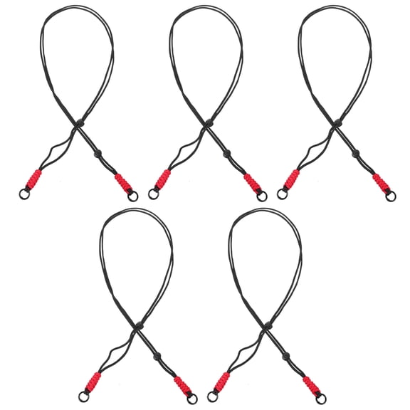 TEHAUX 5Pcs Universal Mobile Phone Strap with Dual Crossbody Design and Adjustable Length